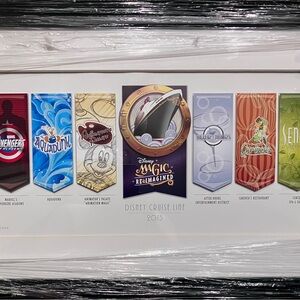 DISNEY MAGIC Cruise Ship / LIMITED EDITION 2013 3-D Artwork / #129 of 400 / RARE